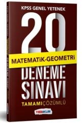 SÜPER FİYAT Yediiklim 2019 KPSS Matematik-Geometri 20 Deneme Çözümlü Yediiklim Yayınları