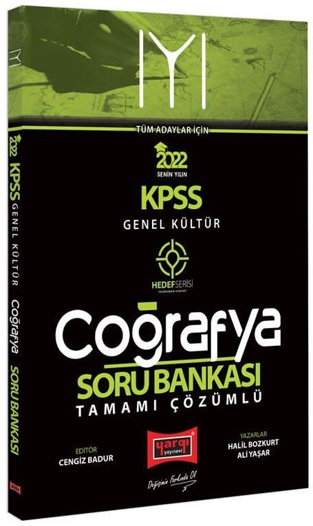 Yargı 2022 KPSS Coğrafya Hedef Serisi Soru Bankası Çözümlü - Halil Bozkurt, Ali Yaşar Yargı Yayınları