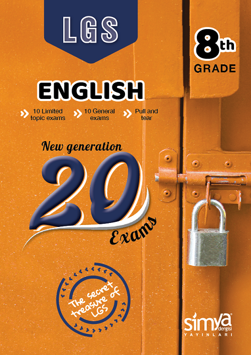 Simya 8. Sınıf LGS İngilizce 20 Deneme Simya Yayınları