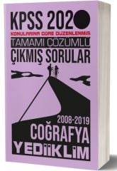 Yediiklim 2020 KPSS Coğrafya Çıkmış Sorular Çözümlü 2008-2019 Yediiklim Yayınları