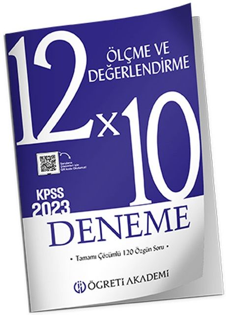 SÜPER FİYAT Öğreti 2023 KPSS Eğitim Bilimleri Ölçme ve Değerlendirme 12x10 Deneme Çözümlü Öğreti Akademi