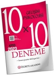 SÜPER FİYAT Öğreti 2023 KPSS Eğitim Bilimleri Gelişim Psikolojisi 10x10 Deneme Çözümlü Öğreti Akademi