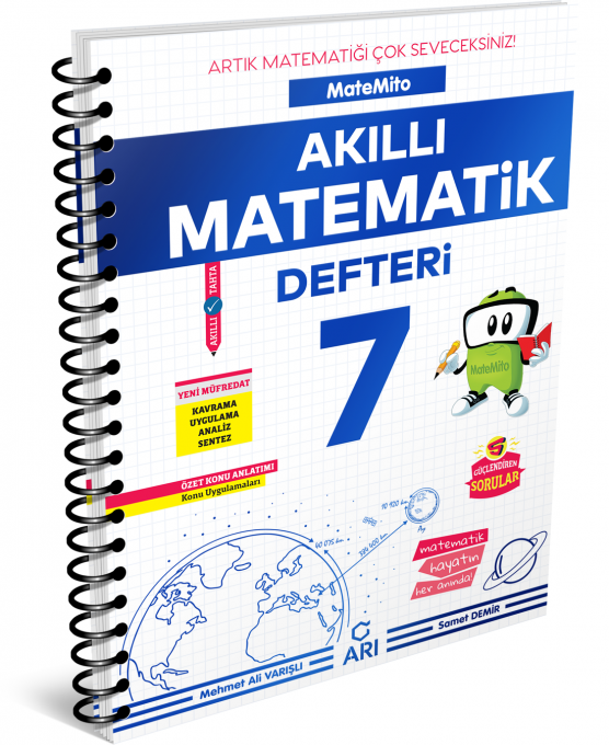 SÜPER FİYAT Arı Yayınları 7. Sınıf Akıllı Matematik Defteri Matemito Arı Yayınları