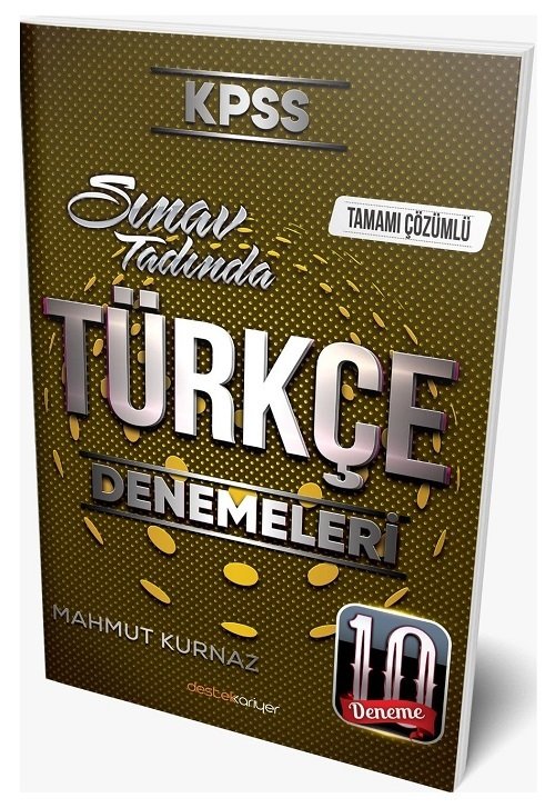 Destek Kariyer KPSS Türkçe 10 Deneme Çözümlü Destek Kariyer Yayınları