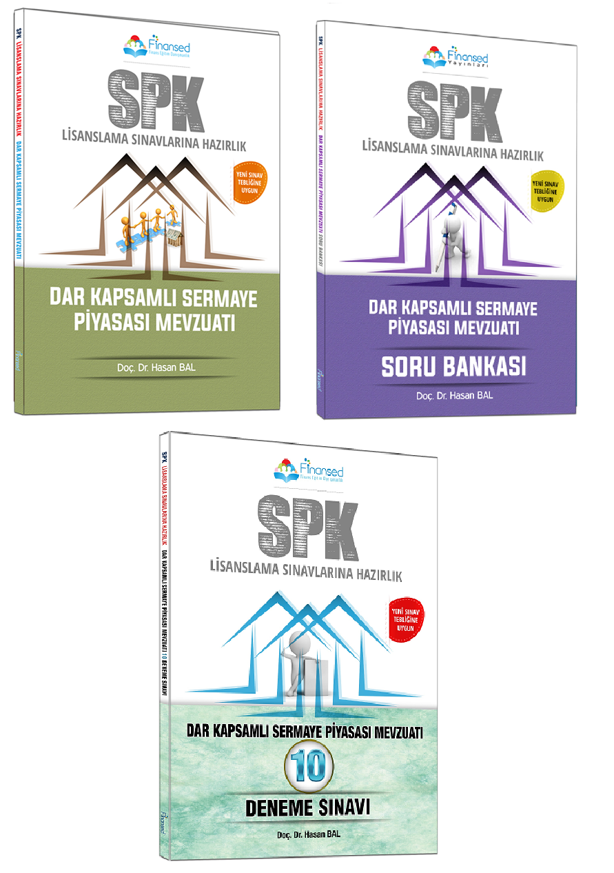 Finansed SPK Dar Kapsamlı Sermaye Piyasası Konu + Soru + Deneme 3 lü Set Finansed Yayınları