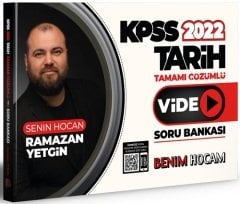 Benim Hocam 2022 KPSS Tarih Video Soru Bankası Çözümlü - Ramazan Yetgin Benim Hocam Yayınları
