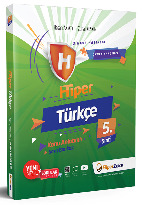 Hiper Zeka 5. Sınıf Hiper Türkçe Soru Bankası - Hasan Aksoy Hiper Zeka Yayınları