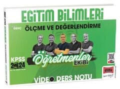 Yargı 2024 KPSS Eğitim Bilimleri Öğretmenler Ekibi Ölçme ve Değerlendirme Video Ders Notu - Tufan Genç Yargı Yayınları