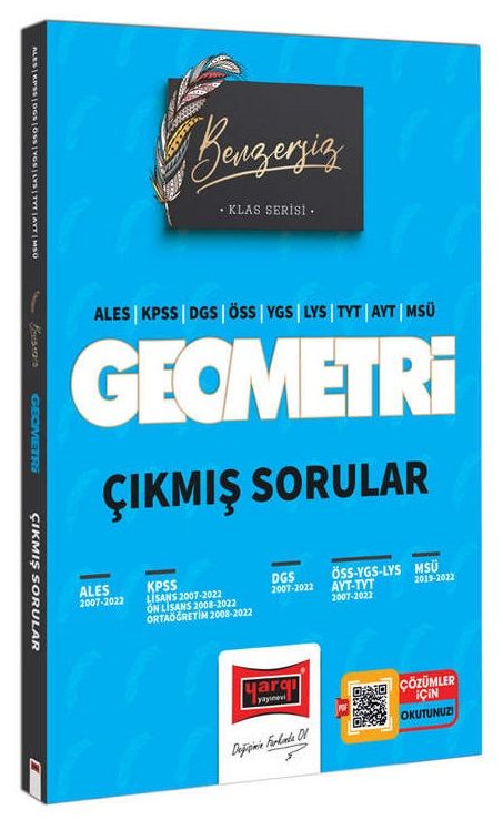 Yargı YKS TYT AYT KPSS ALES DGS Benzersiz Geometri Çıkmış Sorular Klas Serisi Yargı Yayınları
