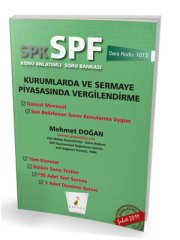 Pelikan SPK SPF 1013 Kurumlarda ve Sermaye Piyasasında Vergilendirme Konu Anlatımlı Soru Bankası Pelikan Kitabevi