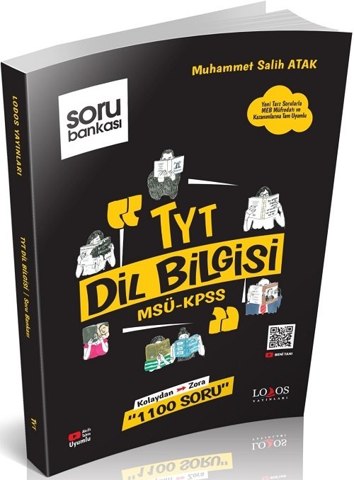 Lodos YKS TYT KPSS MSÜ Dil Bilgisi Soru Bankası 1100 Soru Lodos Yayınları