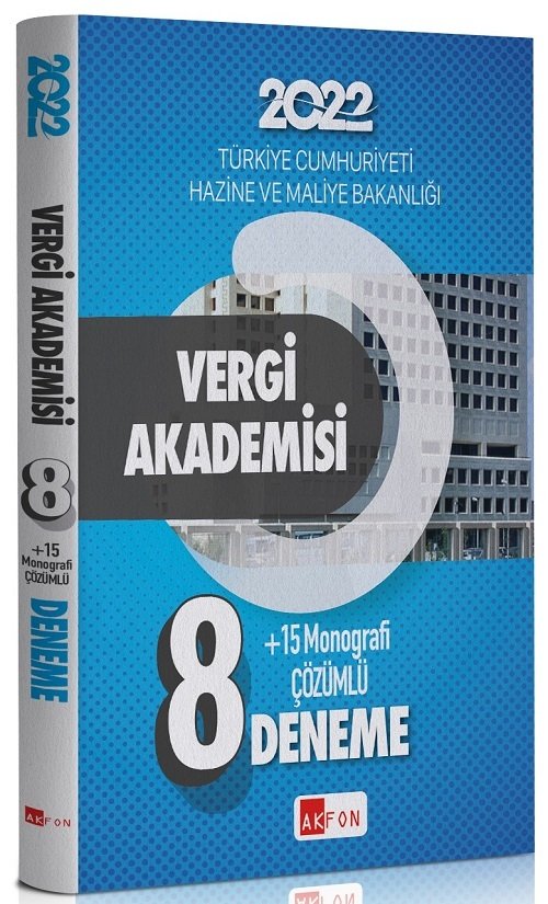 Akfon 2022 Hazine ve Maliye Bakanlığı Vergi Akademisi Gelir Uzmanlığı 8 Deneme Çözümlü Akfon Yayınları