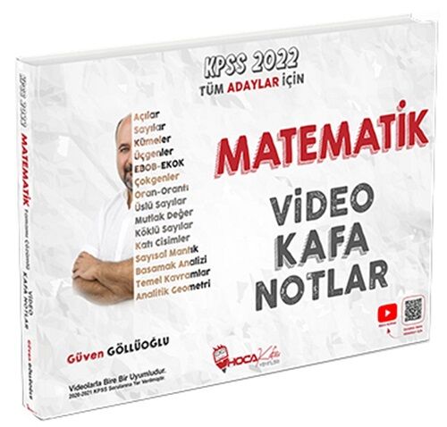 SÜPER FİYAT Hoca Kafası 2022 KPSS Matematik Video Kafa Notlar - Güven Göllüoğlu Hoca Kafası Yayınları