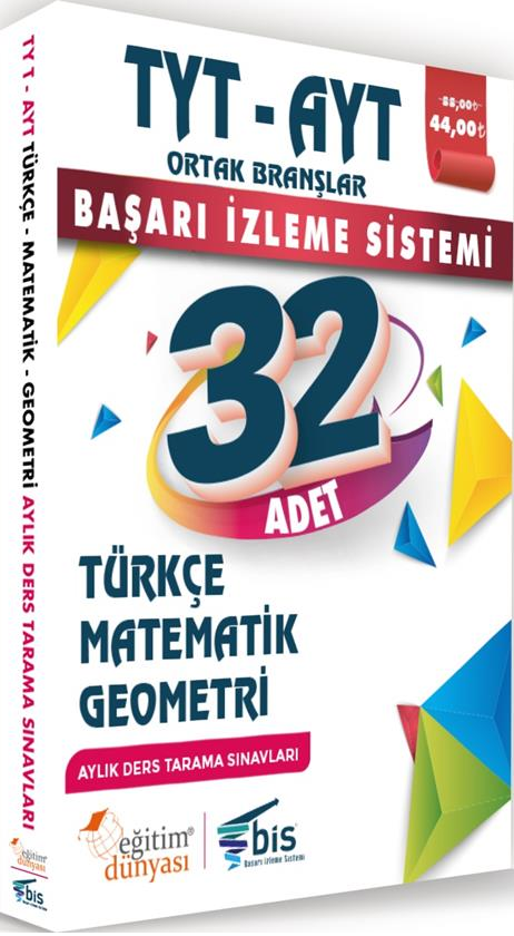 SÜPER FİYAT Eğitim Dünyası YKS TYT AYT Türkçe-Matematik-Geometri 32 li Tarama Sınavları Eğitim Dünyası Yayınları