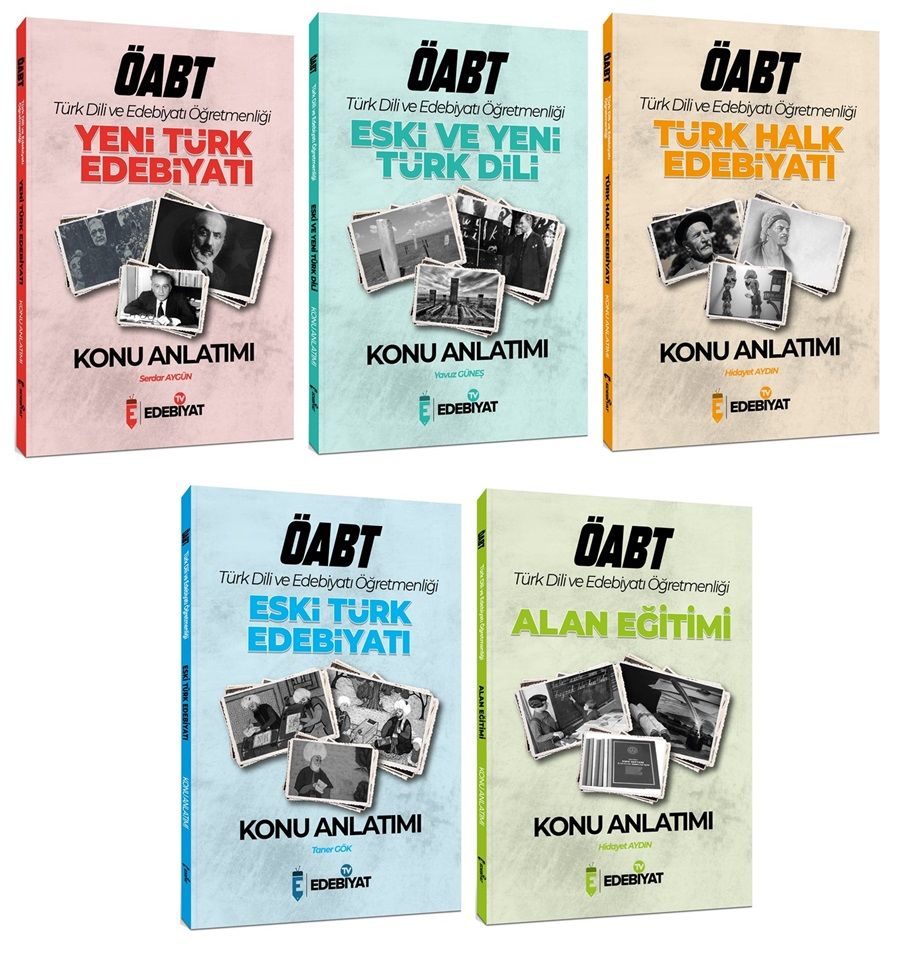 Edebiyat TV ÖABT Türk Dili ve Edebiyatı Konu Anlatımlı 5 li Set Edebiyat TV Yayınları