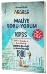 A Kadro 2023 KPSS A Grubu Maliye Soru Yorum Soru Bankası 6. Baskı - Mehmet Yıldız A Kadro Yayınları
