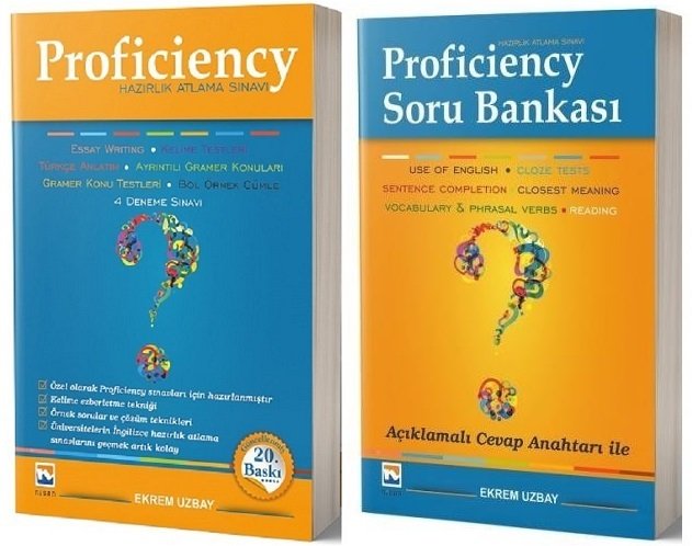 Nisan Proficiency Hazırlık Atlama Sınavı Konu + Soru Bankası 2 li Set - Ekrem Uzbay Nisan Kitabevi