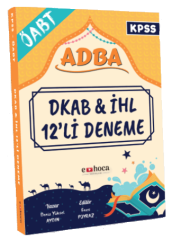 E-Hoca ÖABT Din Kültürü ve Ahlak Bilgisi ADBA 12 Deneme - Deniz Yüksel Aydın E-Hoca Yayınları