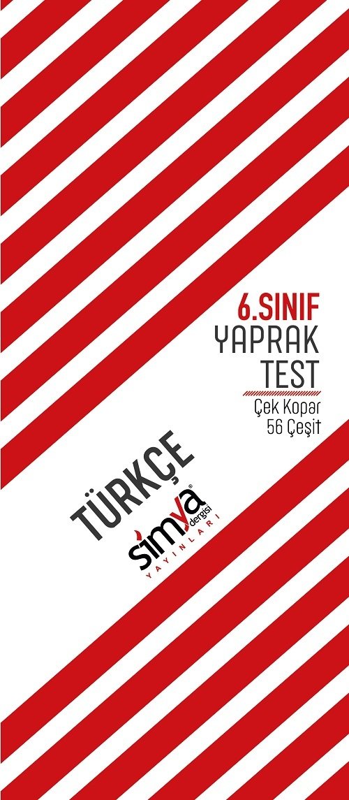 Simya 6. Sınıf Türkçe Yaprak Test Simya Yayınları