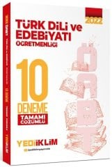 Yediiklim 2022 ÖABT Türk Dili ve Edebiyatı 10 Deneme Tamamı Çözümlü Yediiklim Yayınları