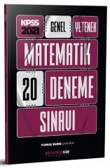 SÜPER FİYAT Aklımdavar 2021 KPSS Matematik 20 Deneme Aklımdavar Yayıncılık