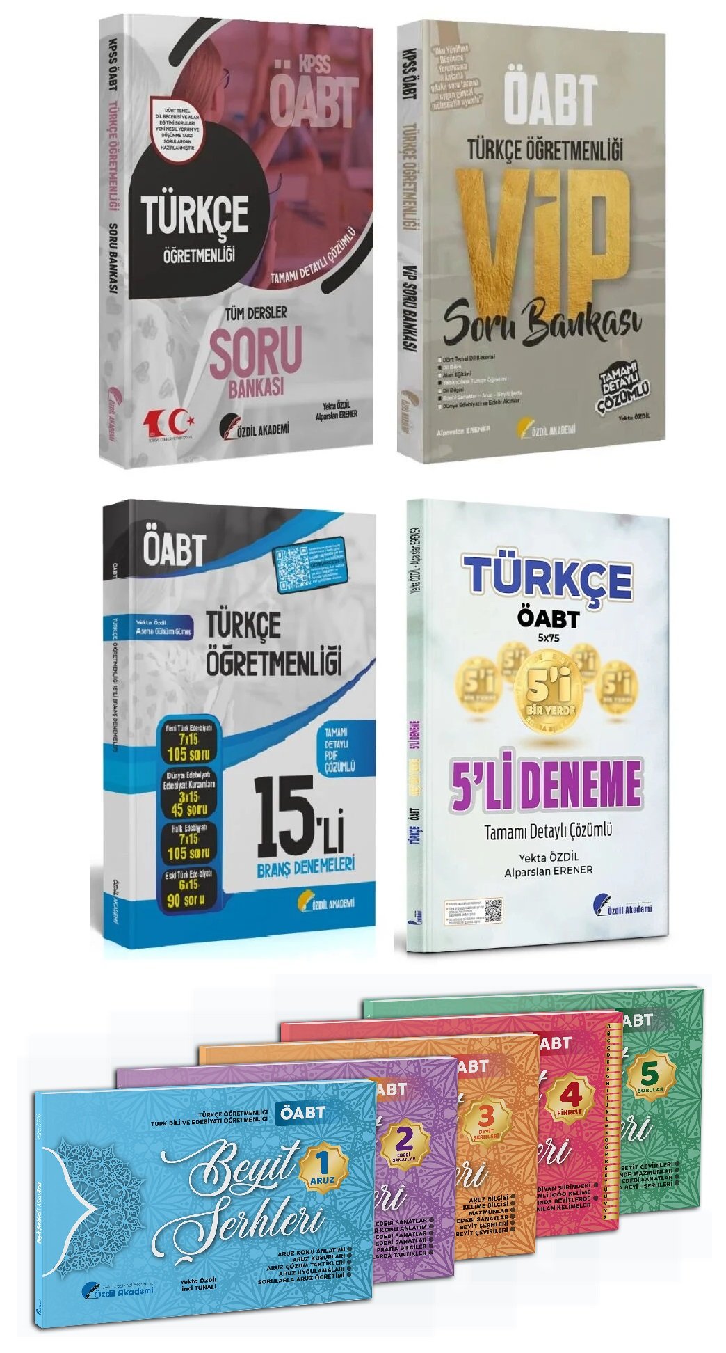 Özdil Akademi ÖABT Türkçe Soru + 20 Deneme 5 li Set - Yekta Özdil Özdil Akademi Yayınları