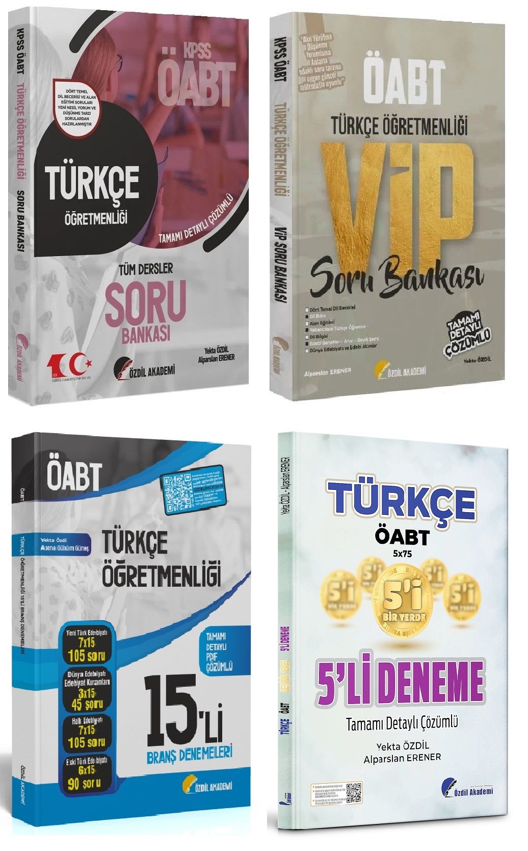 Özdil Akademi ÖABT Türkçe Soru + 20 Deneme 4 lü Set - Yekta Özdil Özdil Akademi Yayınları