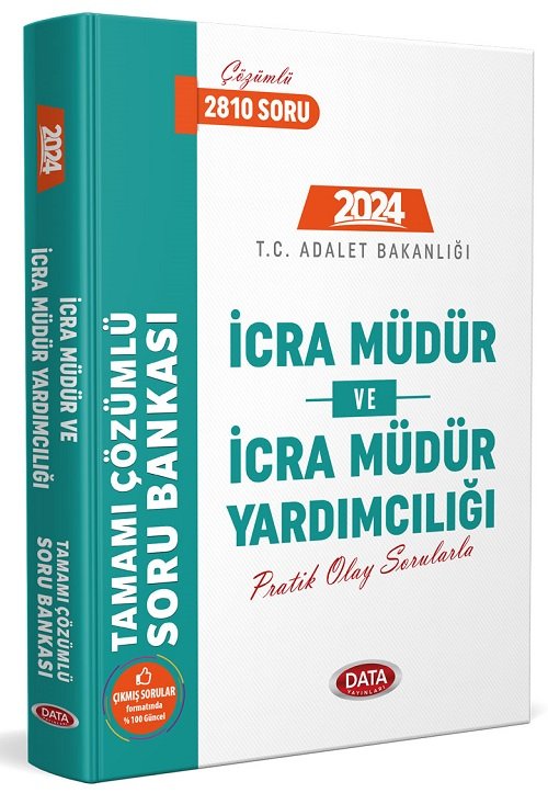 Data 2024 İcra Müdür ve Yardımcılığı Soru Bankası Çözümlü Bankası Data Yayınları