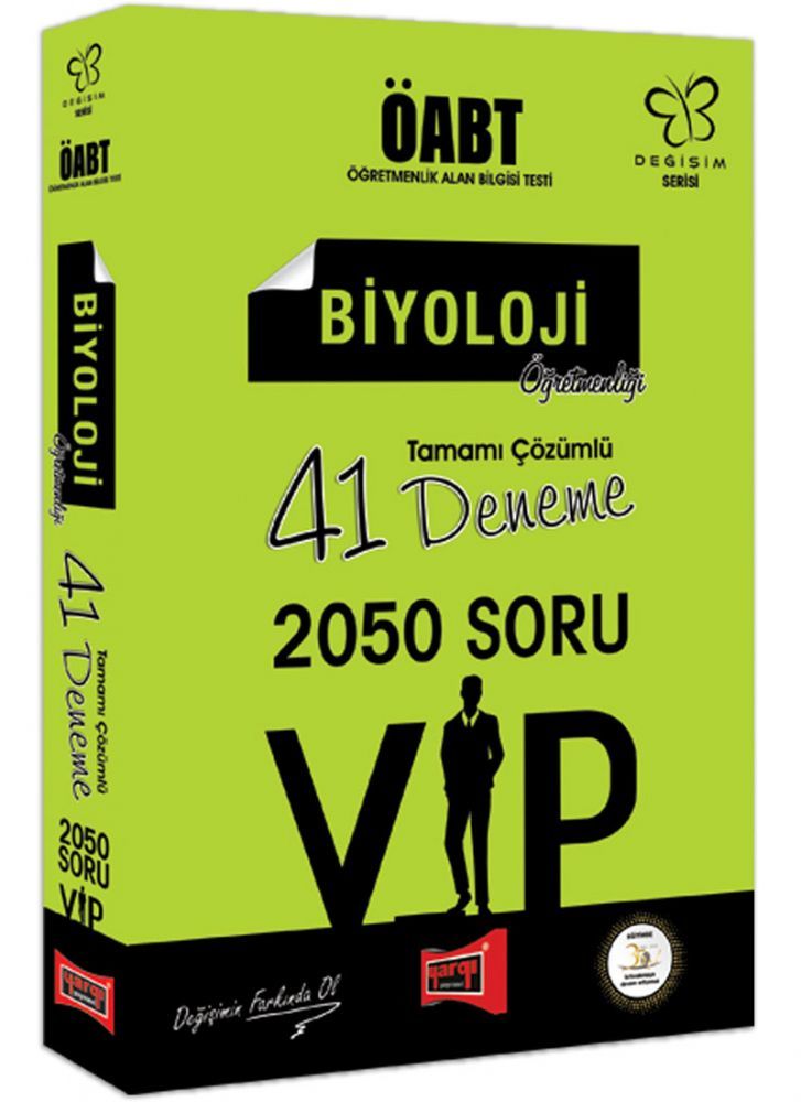 SÜPER FİYAT Yargı 2019 ÖABT VIP Biyoloji Öğretmenliği 41 Deneme Çözümlü Yargı Yayınları