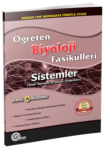 Gür Öğreten Biyoloji Fasikülleri - Sistemler Sinir Sistemi ve Duyu Organı Gür Yayınları