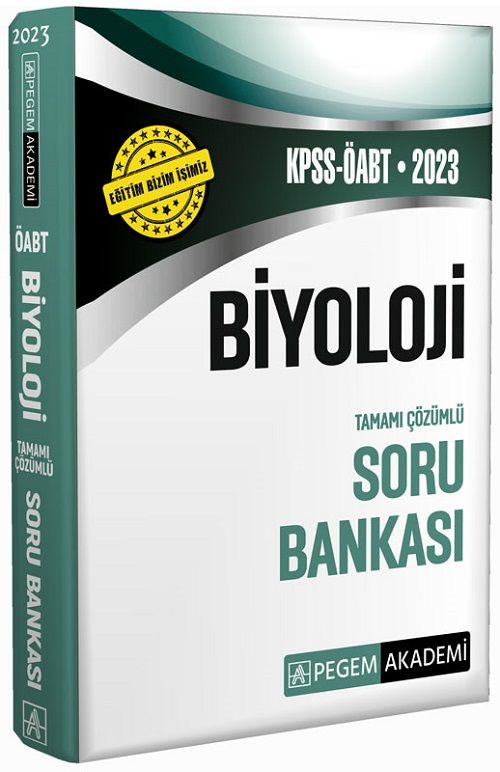 Pegem 2023 ÖABT Biyoloji Soru Bankası Çözümlü Pegem Akademi Yayınları