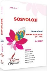 Divit Açıköğretim 4-3 4. Sınıf Bahar Sosyoloji Çıkmış Sınav Soruları 2014-2019 Divit Yayınları