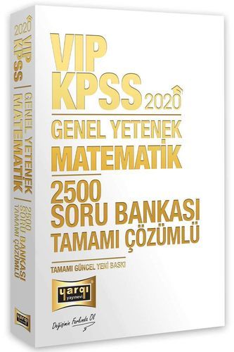 Yargı 2020 KPSS VIP Matematik 2500 Soru Bankası Çözümlü Yargı Yayınları