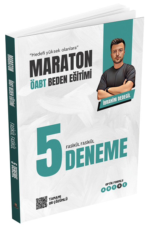 Maraton BESYO ÖABT Beden Eğitimi Fasikül 5 Deneme QR Çözümlü - İbrahim Dedegil Maraton BESYO