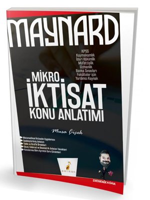 Pelikan KPSS A MAYNARD Mikro İktisat Konu Anlatımı Pelikan Yayınları