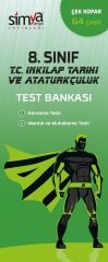 Simya 8. Sınıf TC İnkılap Tarihi ve Atatürkçülük Kahraman Test Bankası 64 Yaprak Test Simya Yayınları
