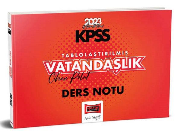 Yargı 2023 KPSS Vatandaşlık Tablolaştırılmış Ders Notu - Cihan Polat Yargı Yayınları