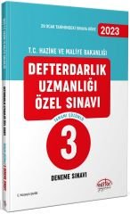 Editör 2023 Maliye Bakanlığı Defterdarlık Uzmanlığı Sınavı 3 Deneme Çözümlü Editör Yayınları