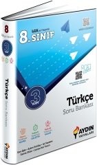 Aydın 8. Sınıf LGS Türkçe Üç Adım Soru Bankası Aydın Yayınları