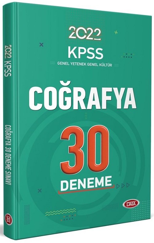 SÜPER FİYAT Data 2022 KPSS Coğrafya 30 Deneme Data Yayınları