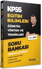 Aklımdavar KPSS Eğitim Bilimleri Öğretim Yöntem ve Teknikleri Soru Bankası Çözümlü - Metin Şar Aklımdavar Yayıncılık