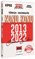 Yargı 2023 KPSS Türkçe-Matematik 2013-2022 Konu Konu Çıkmış Sorular Çözümlü Yargı Yayınları