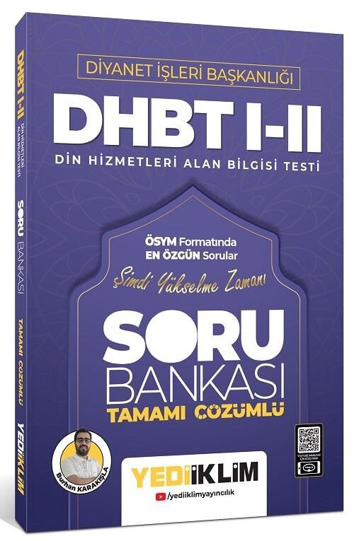 Yediiklim DHBT 1-2 Soru Bankası - Burhan Karakışla Yediiklim Yayınları