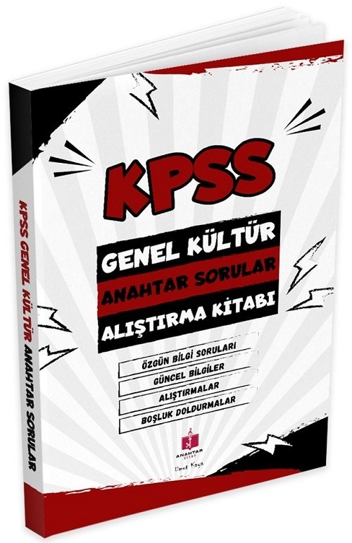 Anahtar Kitap KPSS Genel Kültür Anahtar Sorular Alıştırma Kitabı Anahtar Kitap