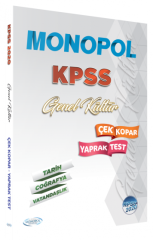 SÜPER FİYAT Monopol 2020 KPSS Genel Kültür Yaprak Test Monopol Yayınları