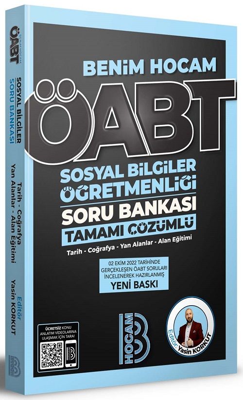 Benim Hocam ÖABT Sosyal Bilgiler Öğretmenliği Soru Bankası Çözümlü - Yasin Korkut Benim Hocam Yayınları