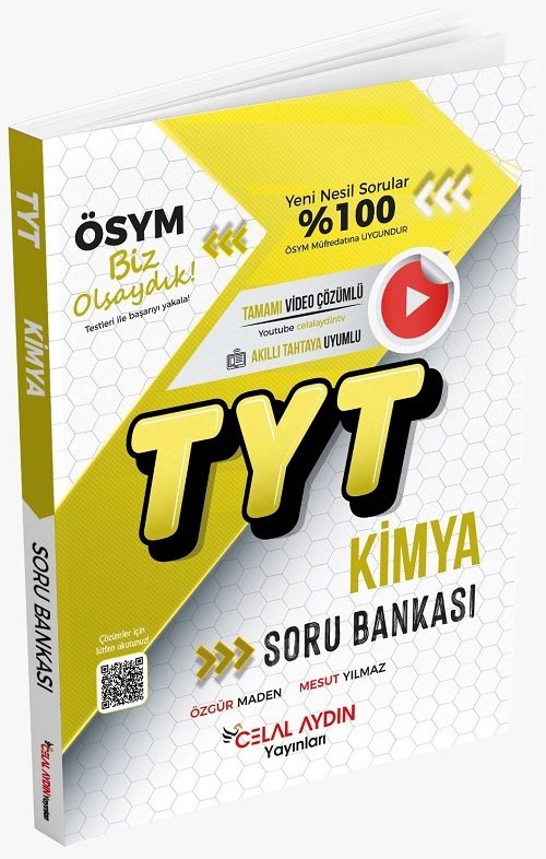 Celal Aydın YKS TYT Kimya Soru Bankası Celal Aydın Yayınları