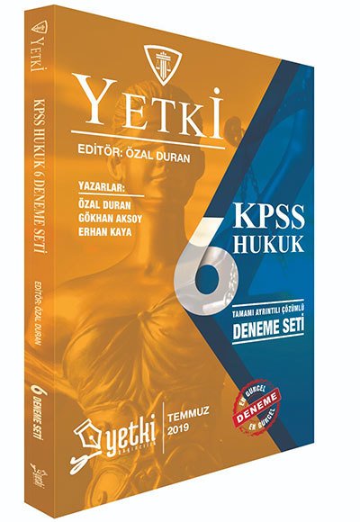 Yetki KPSS A Grubu Hukuk 6 Deneme Çözümlü Yetki Yayıncılık