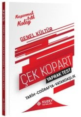 Kuzey Akademi KPSS Genel Kültür Yaprak Test Çek Kopart Kuzey Akademi Yayınları