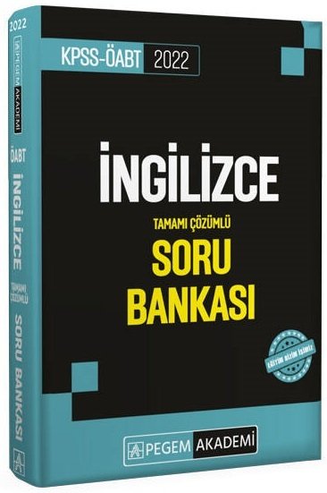 Pegem 2022 ÖABT İngilizce Öğretmenliği Soru Bankası Çözümlü Pegem Akademi Yayınları